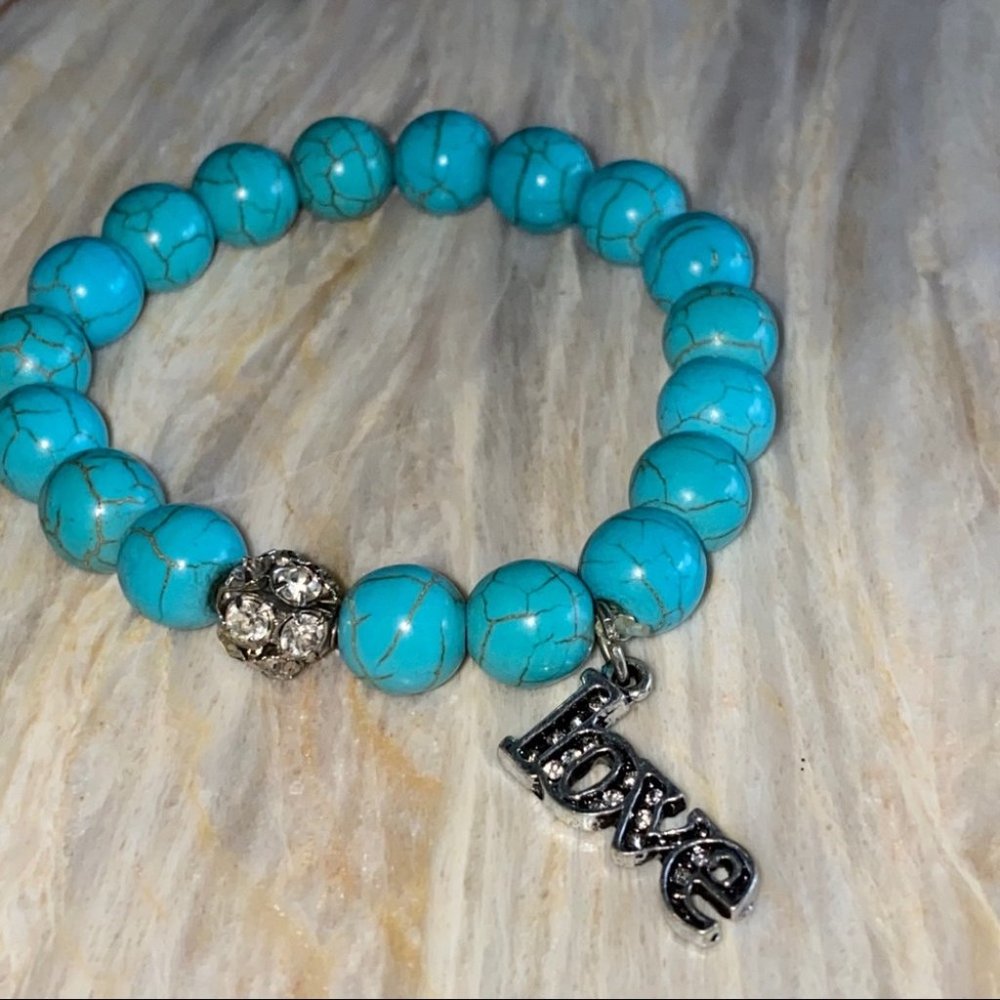 Express‎ Jewelry Women's Bracelet Aqua Love Crystal